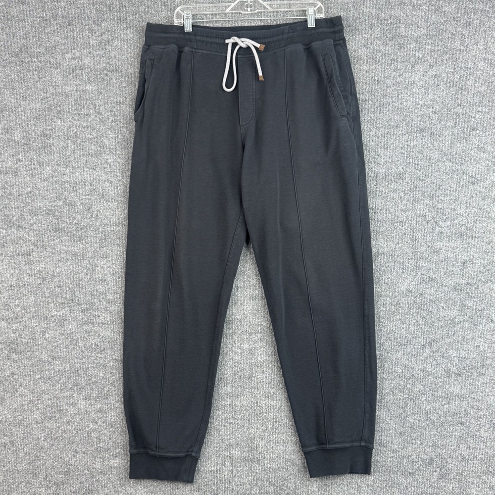Brunello Cucinelli Jogger Pants Mens XXL Gray Drawstring Italy Sweatpants Lux